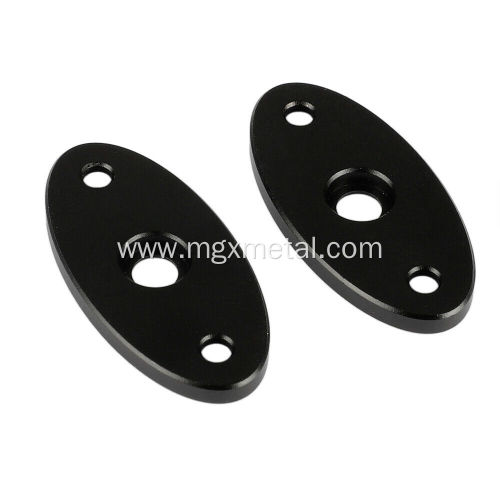 Powder Coated Black Steel Table Mount Base Plate